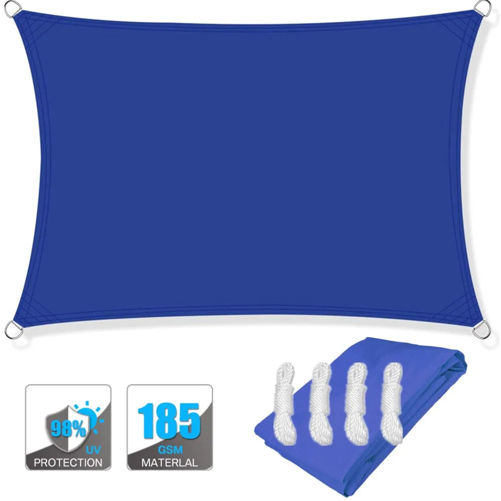 BowLift | Waterproof Rectangular Sun Shade Sail with UV Protection & Mounting Kits – ShadeGuard