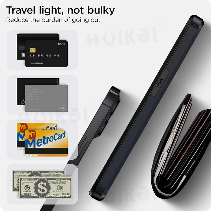 BowLift | LuxShield iPhone Case with Card Holder | Slim Design | Card Storage | Protection & Style