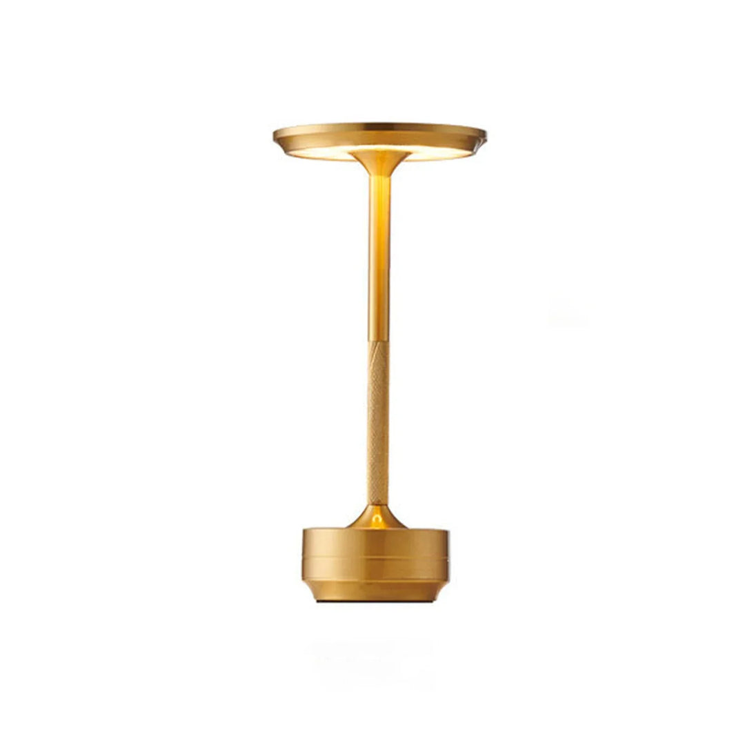 BowLift | Cordless Rechargeable Modern Aura Table Lamp with Touch Controls | Wireless LED Light for Modern Side Tables and Office Desks | Minimalist Table Lamp