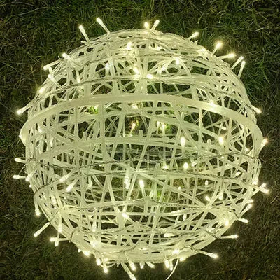 LED Rattan Ball String Lights – Decorative Outdoor Lighting for Gardens and Parties | Bowlift