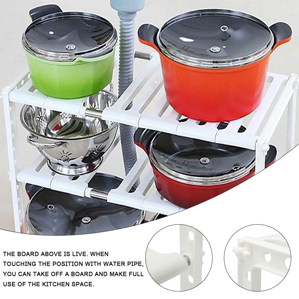 BowLift | Under Sink Magic Organizer Adjustable Rack