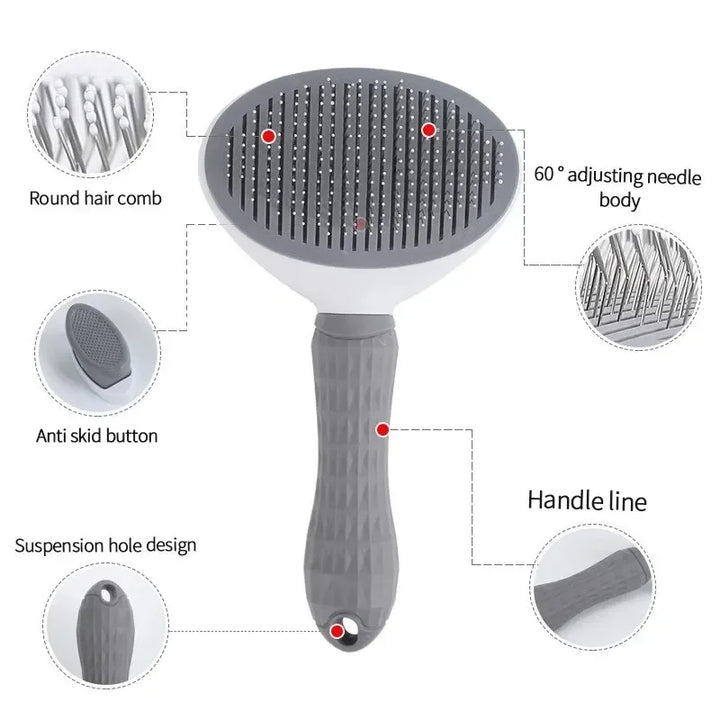 BowLift | FellFreund Fur Brush for Dogs & Cats | Self-Cleaning | Gentle Grooming & Hair Removal