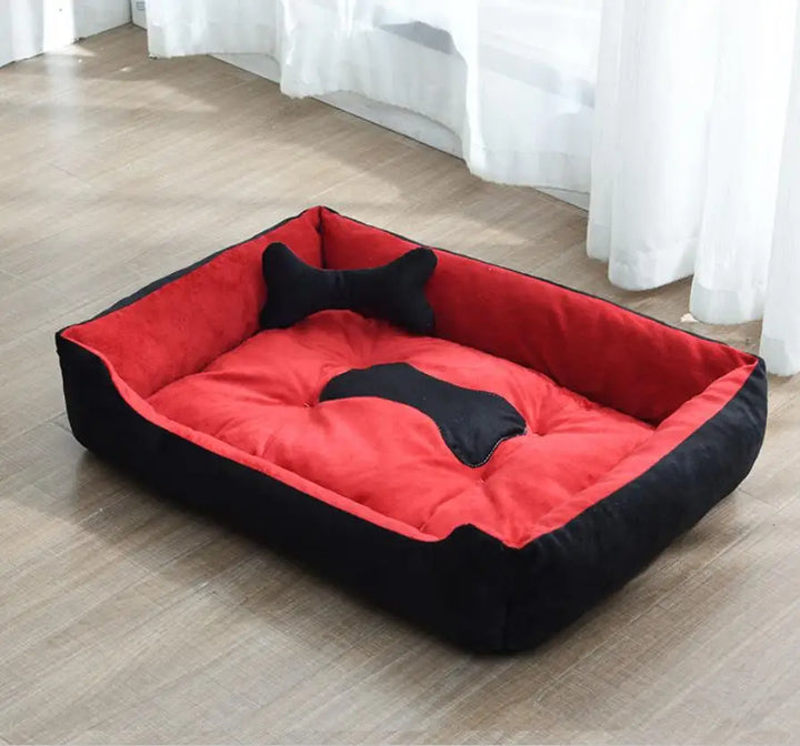 Modern and cozy linen dog bed Bowlift