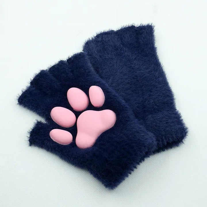 BowLift | 3D Cat Paw Soft Fingerless Gloves