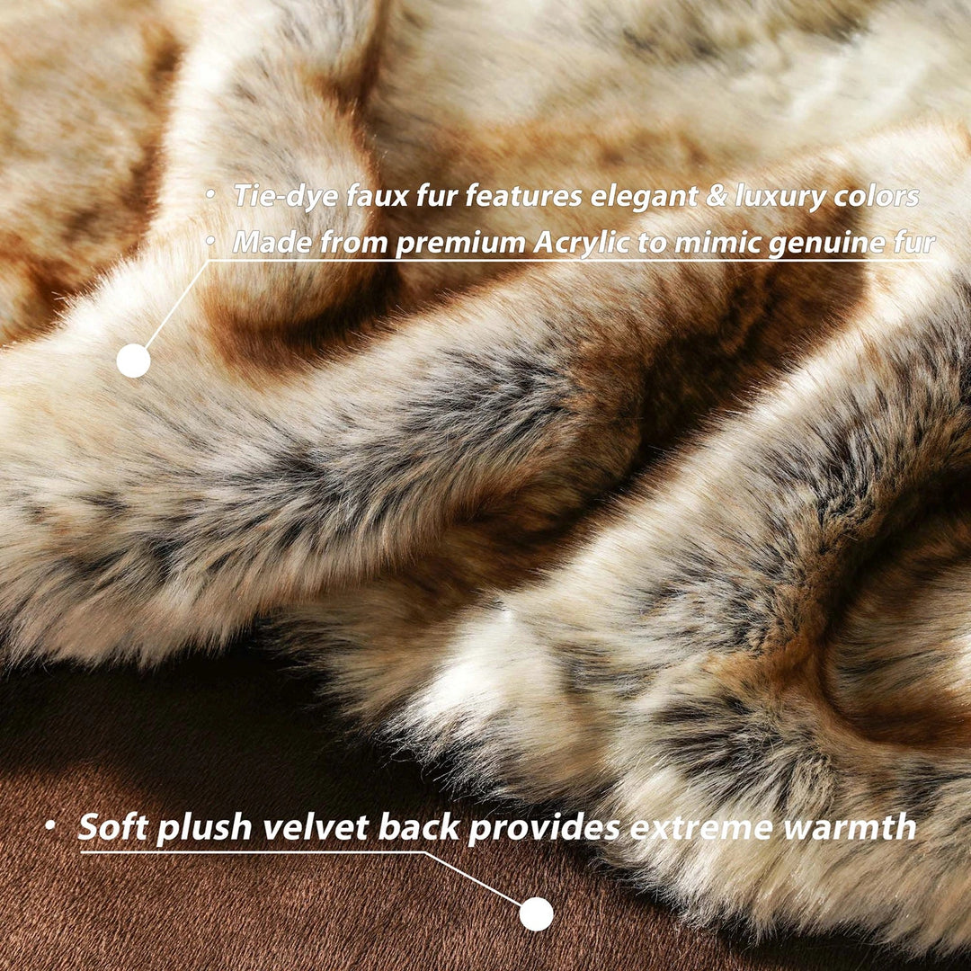 BowLift | Luxury Faux Fur Blanket | Soft & Warm | Winter Throw | For Sofa & Bedroom