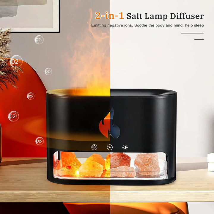 Crystal salt stone fire vaporizer