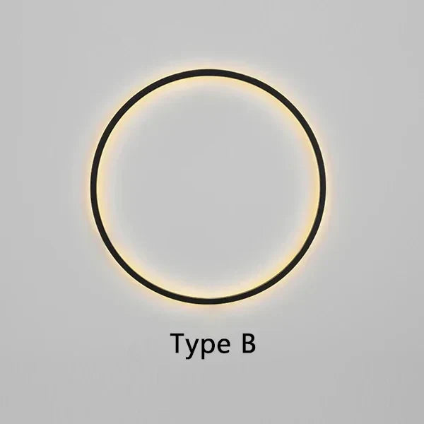 BowLift | Minimalist LED Circle Background Wall Lamp