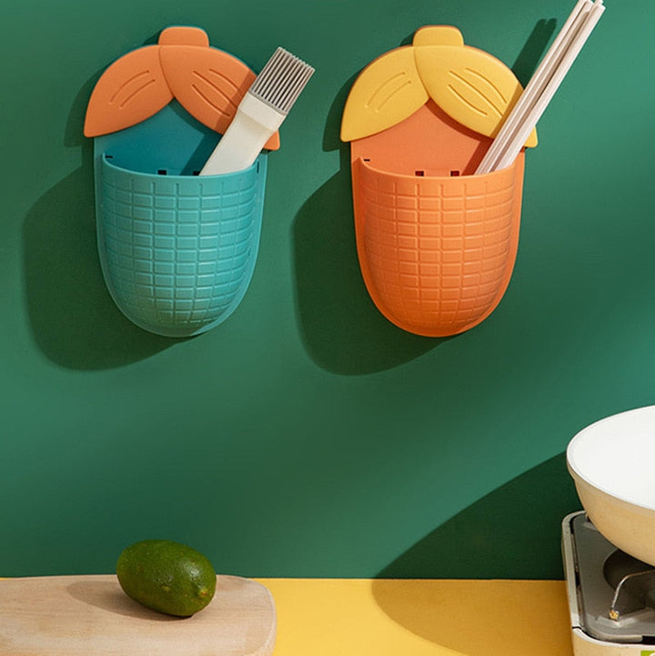 BowLift | Leaf Shaped Punch Free Wall Storage Rack