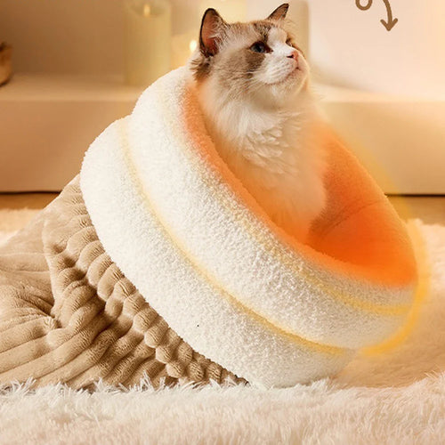 3-Layer Pet Sleeping Bag for Cats & Small Dogs Bowlift