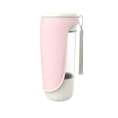 BowLift | 2-in-1 Dog Water Bottle Vanduro GoSip | Foldable Water Dispenser with Bowl & Food Compartment | For Small & Large Dogs | Portable & Leakproof