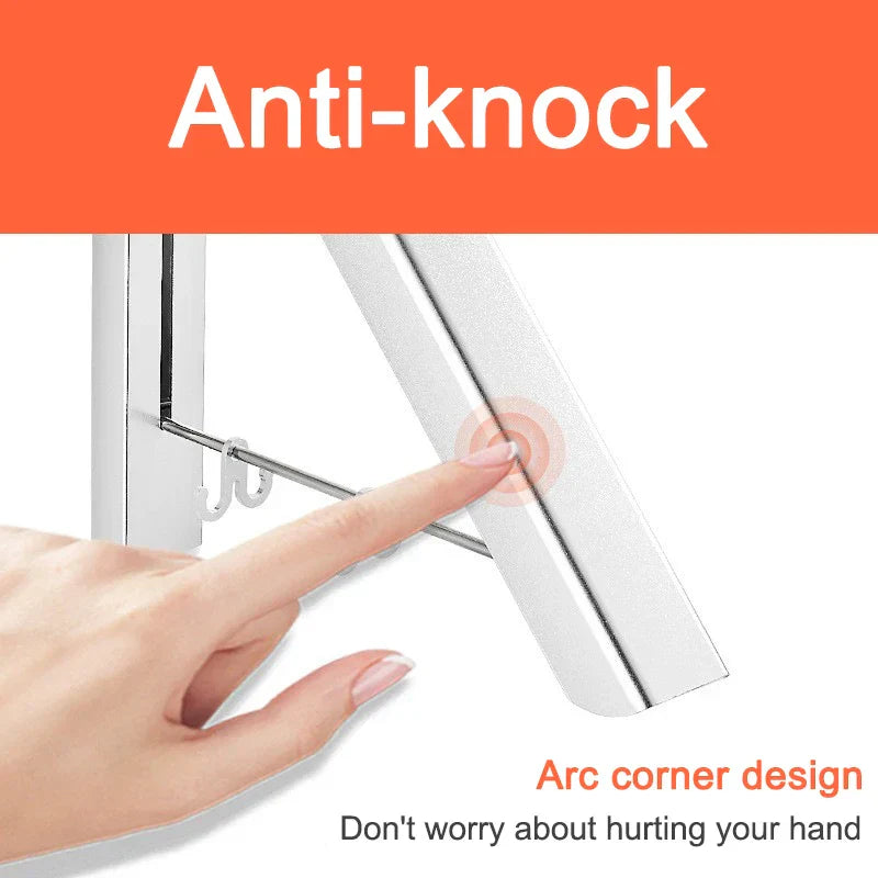 BowLift | Space Saver Foldable Wall Clothes Aluminum Rack