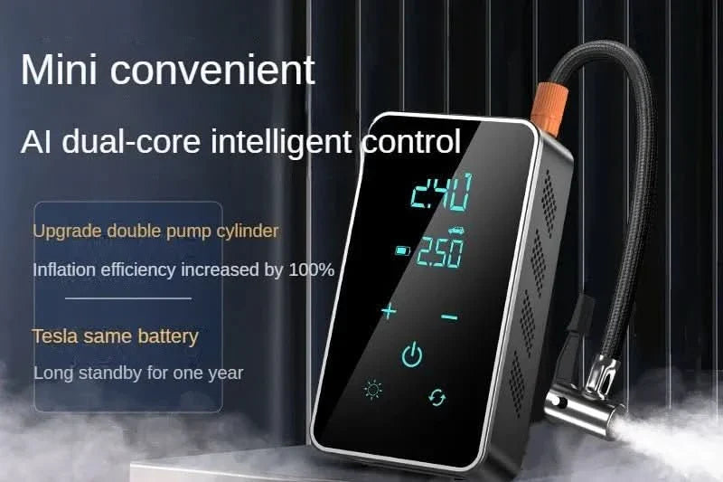 BowLift | Portable wireless air pump with touchscreen & 150psi pressure