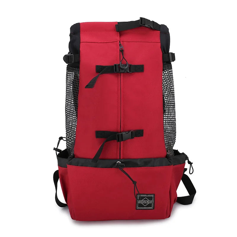 Dog backpack for outdoor & travel breathable Bowlift