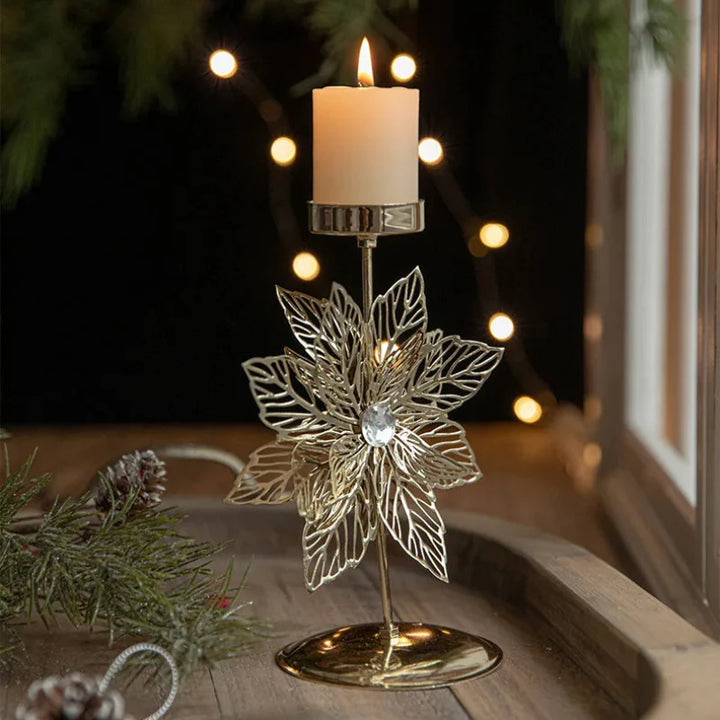 BowLift | Iron Christmas Candlestick Holders