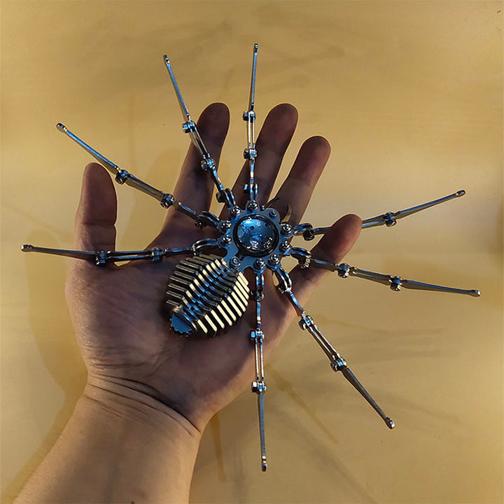 BowLift | Robot spider Stainless Steel Mechanical Clock