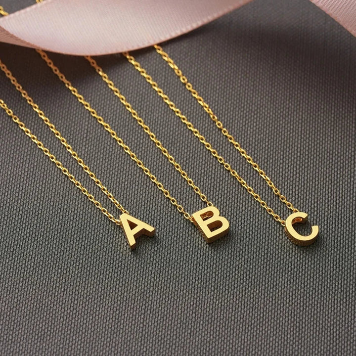 BowLift | Dainty Minimal Letter Initial Necklace