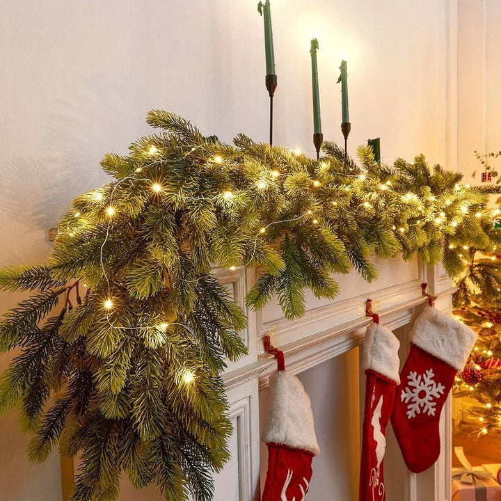 BowLift | LightLux | Artificial Pine Garland with LED Lighting