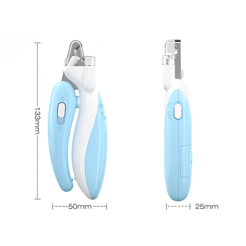 BowLift | LumiPaw Pro | Professional Nail Clipper with LED Light | Safe Cut for Dogs, Cats & Small Animals | Stainless Steel Blades & Non-Slip Handle