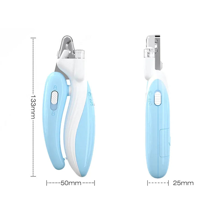 BowLift | LumiPaw Pro | Professional Nail Clipper with LED Light | Safe Cut for Dogs, Cats & Small Animals | Stainless Steel Blades & Non-Slip Handle