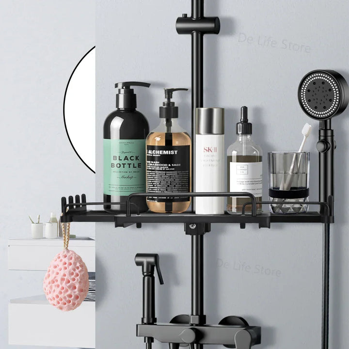 BowLift | ExtendShelf Expandable Cabinet Organizer with Drawer – Adjustable and Space-Saving