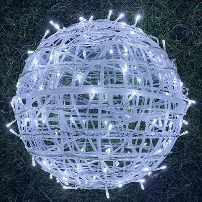 LED Rattan Ball String Lights – Decorative Outdoor Lighting for Gardens and Parties | Bowlift