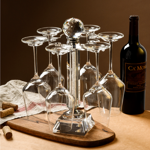 BowLift | Rotatable Crystal Wine Glass Holder