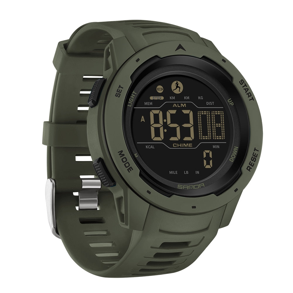 BowLift | Waterproof Military Pedometer Digital Watch