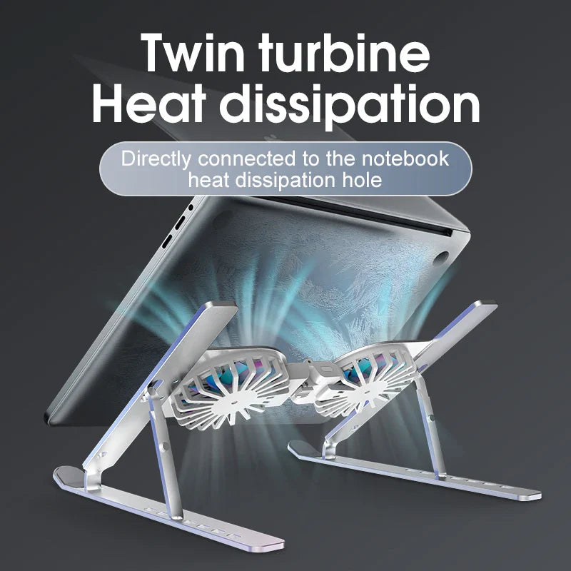 BowLift | Foldable Aluminum Laptop Cooling Stand