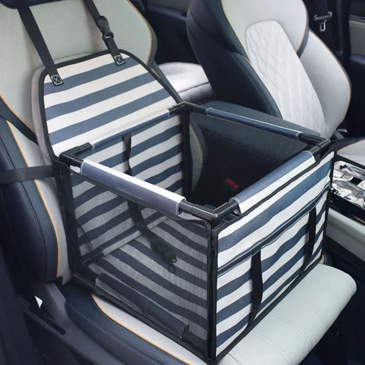 BowLift | PawVoyage Waterproof Car Dog Seat | Carry Bag & Transport Basket | For small to medium dogs | 39×39×27 cm