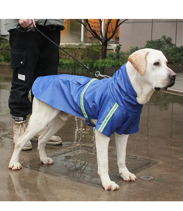 Waterproof Dog Raincoat with Hood & Reflectors Bowlift