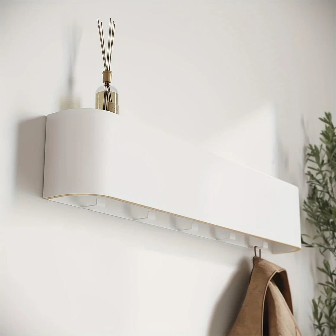 NordicHide Rack Wall wardrobe with shelf & hidden hooks Bowlift