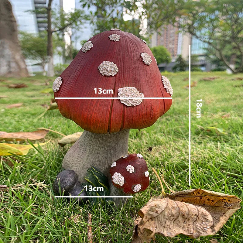 BowLift | Outdoor Fairy Mushroom Resin Garden Decor