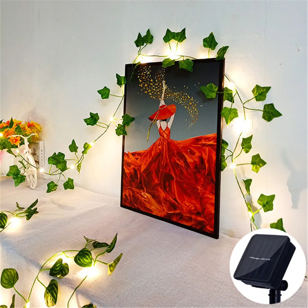 BowLift | Solar fairy lights SoliBlossom | Sunflower decor with leaves | Warm white | 8 modes | For garden, fence & wedding