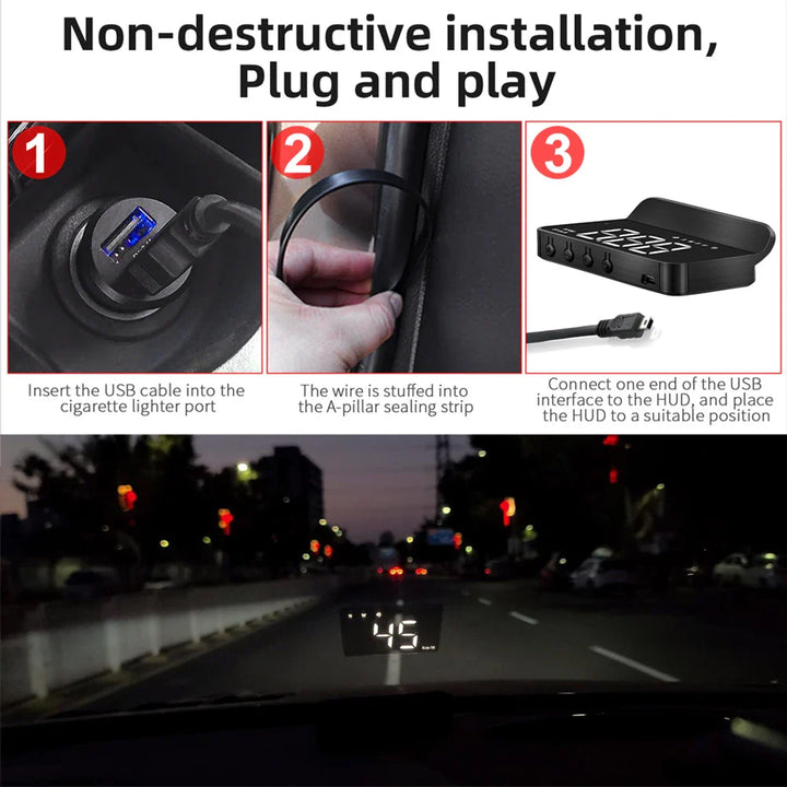 BowLift | Car Windshield HUD Speedometer Projector