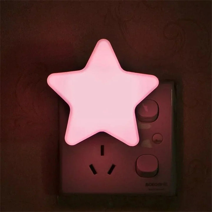 Cute Star LED Socket Night Light Bowlift