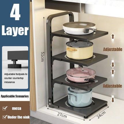 BowLift | Easy Stack Adjustable Multi-layer Corner Rack