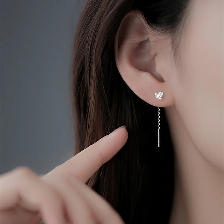 BowLift | Elegant Slim Geometric Chain Earrings