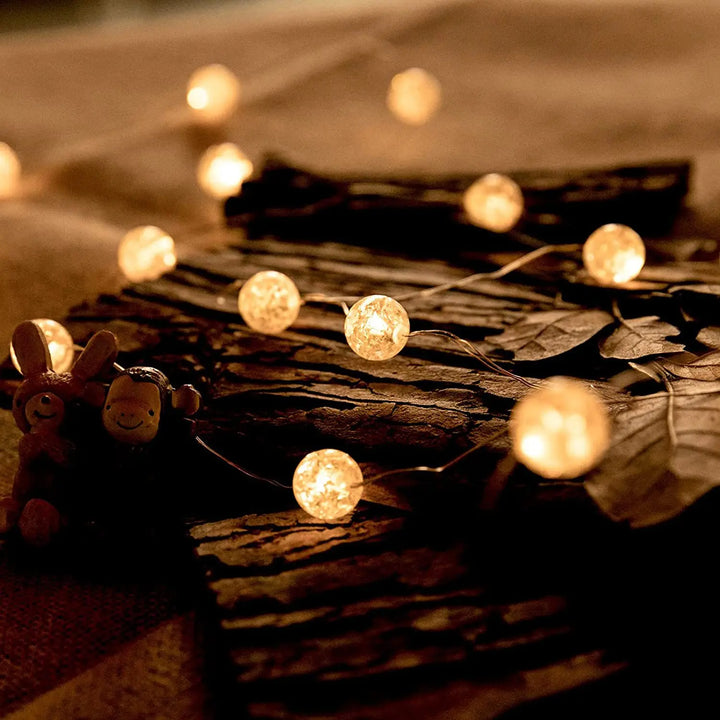 BowLift | LumiaGlow LED string lights | Warm white | 3 modes | Battery operated