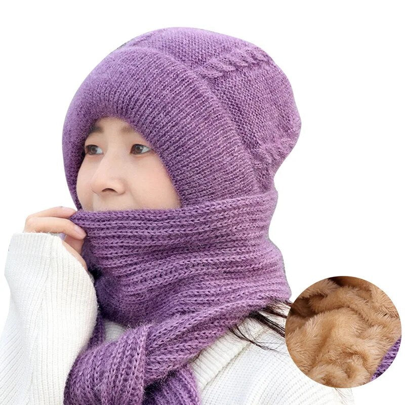 BowLift | Winter Protection Plush Hat Scarf