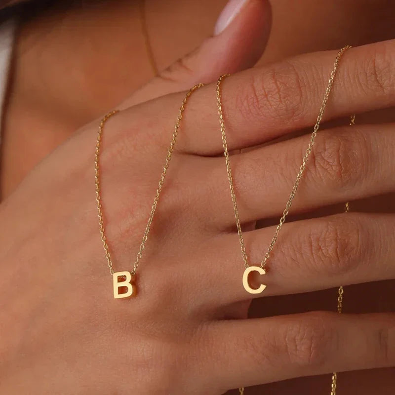 BowLift | Dainty Minimal Letter Initial Necklace