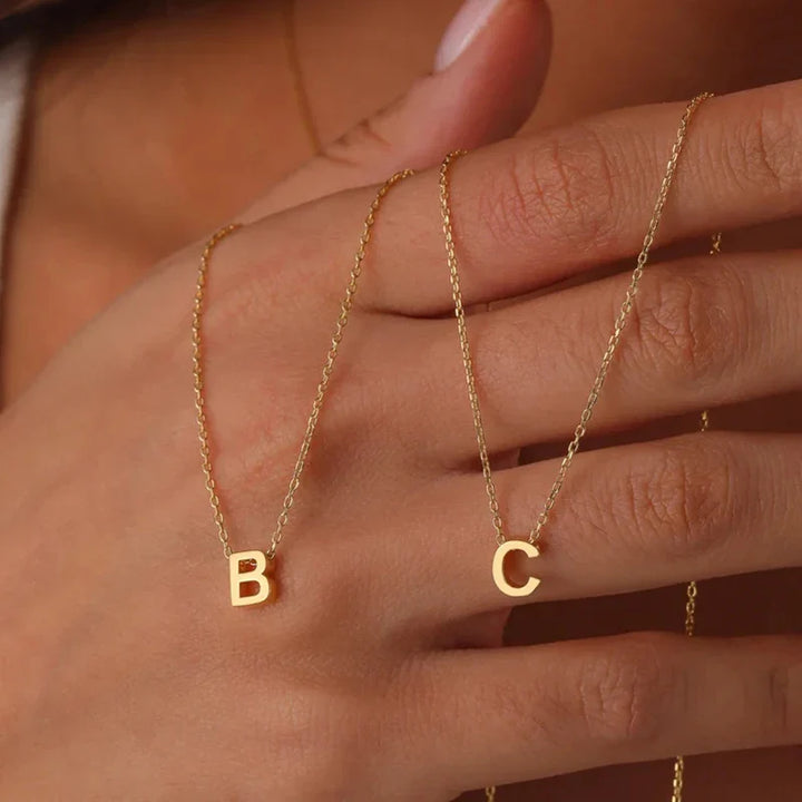 BowLift | Dainty Minimal Letter Initial Necklace