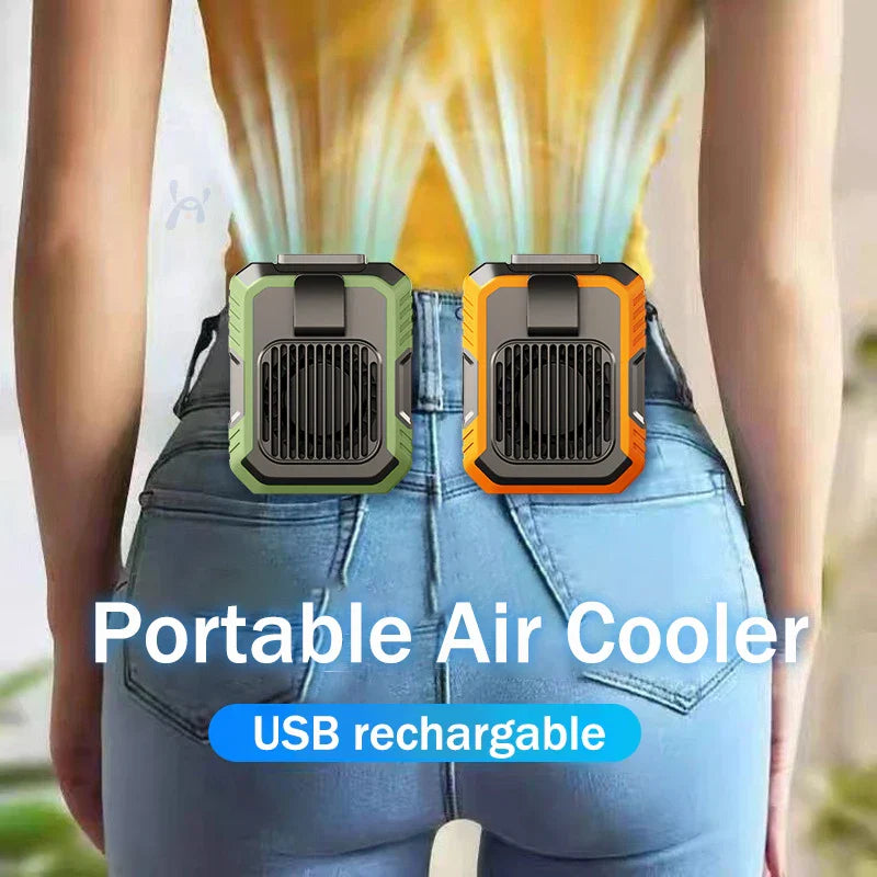 BowLift | USB Rechargeable Portable Waist Clip Air Conditioner Fan