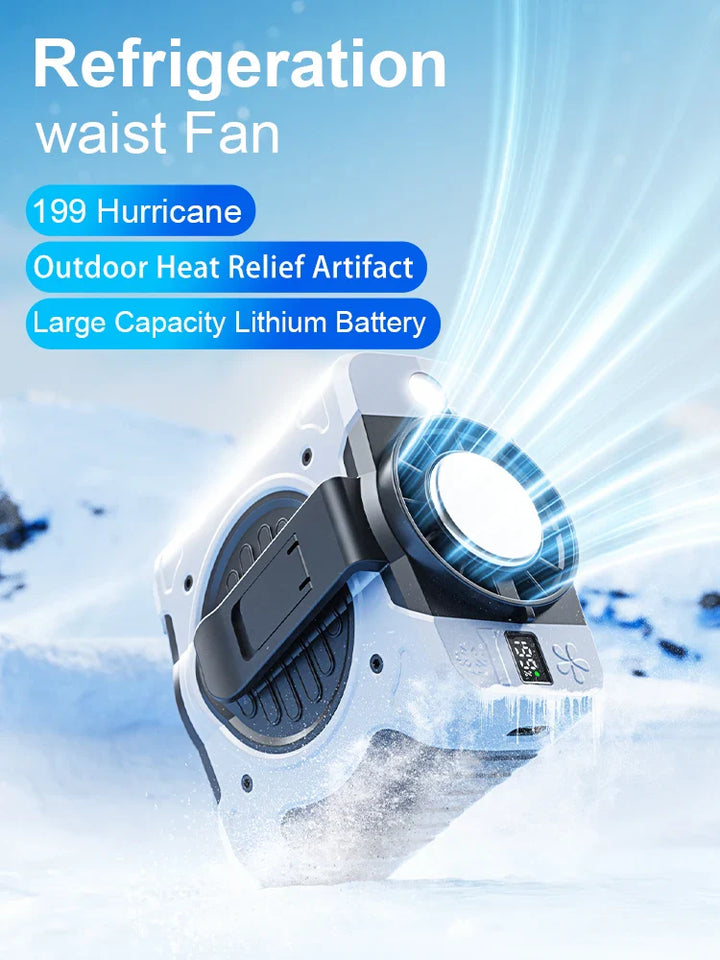 BowLift | 8000mAh Waist Clip Fan with Refrigeration & 199 Speed Settings – ChillMate