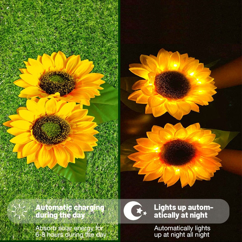 BowLift | Sunflower Waterproof Solar Led Garden Lights