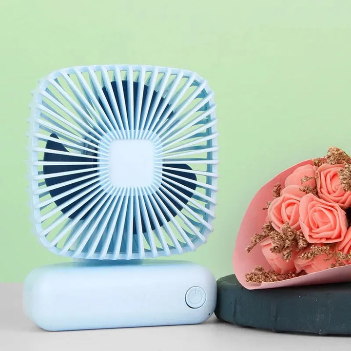 Mini Handheld USB Fan: Portable Three-Speed Cooling for Car, Home, Office, and Outdoor Use - Quiet and Simple Design | Bowlift