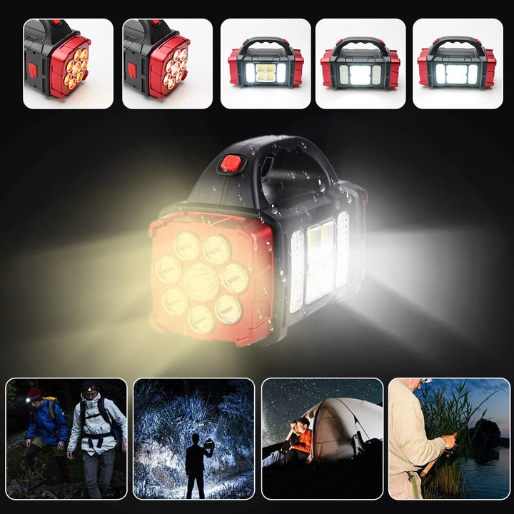 BowLift | Solar Blast Powerful Power Bank LED Flashlight