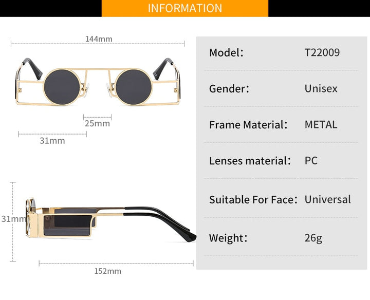 BowLift | Elite Round Metal Frame Sunglasses