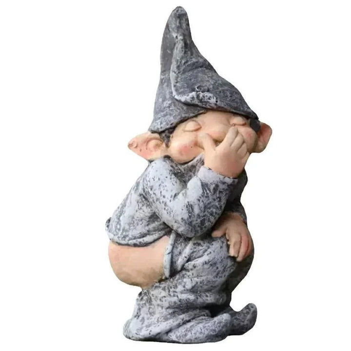 BowLift | Funny Gnome Figurine Made of Resin for Garden and Lawn