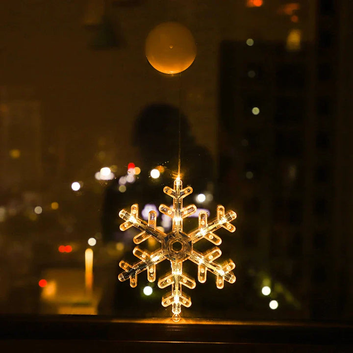 BowLift | Luminova | LED Window Light Christmas | Bell · Snowman · Star | Battery Operated & with Suction Cup | Warm White | Window Decoration