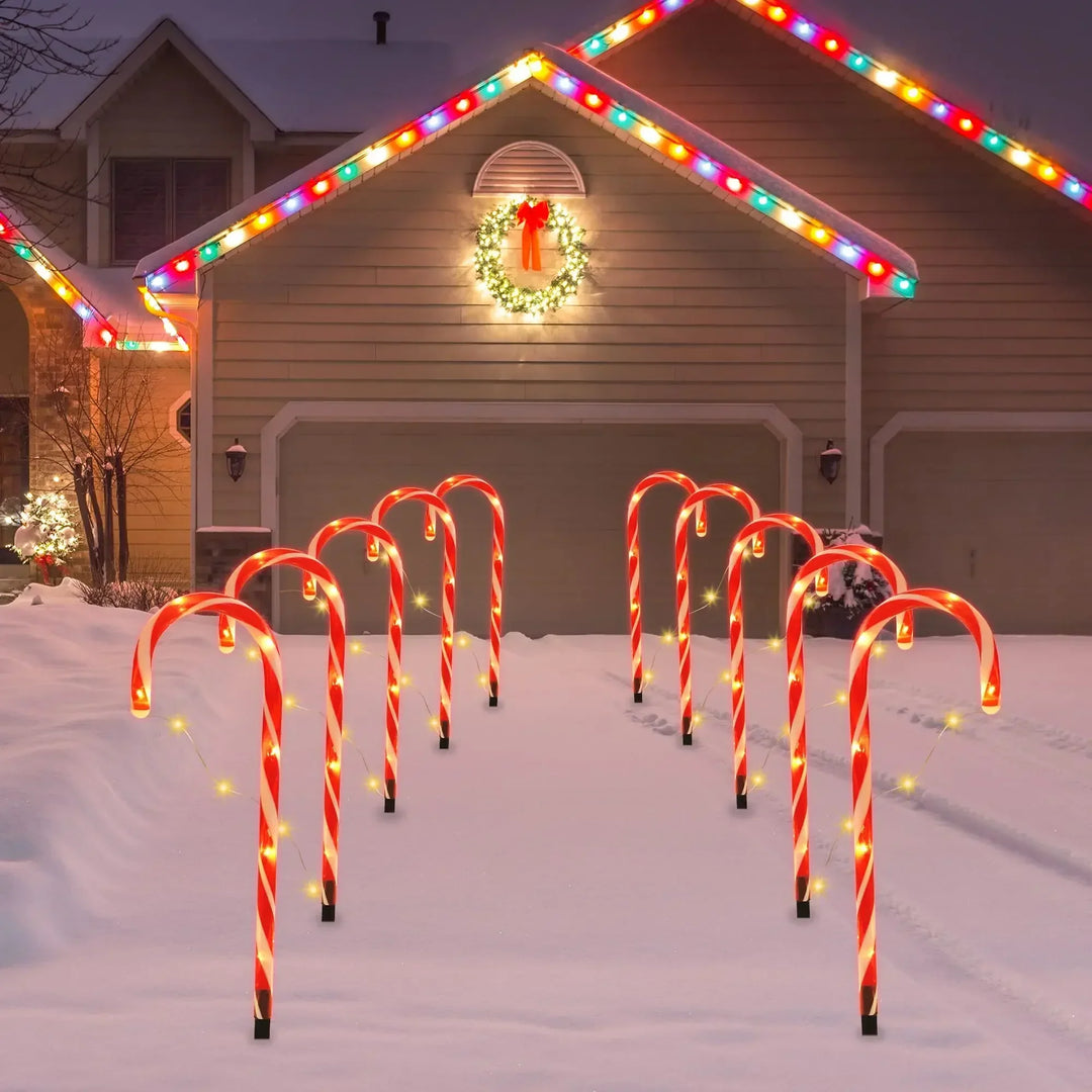 BowLift | CandyCaneLuxe | Waterproof LED Christmas lights